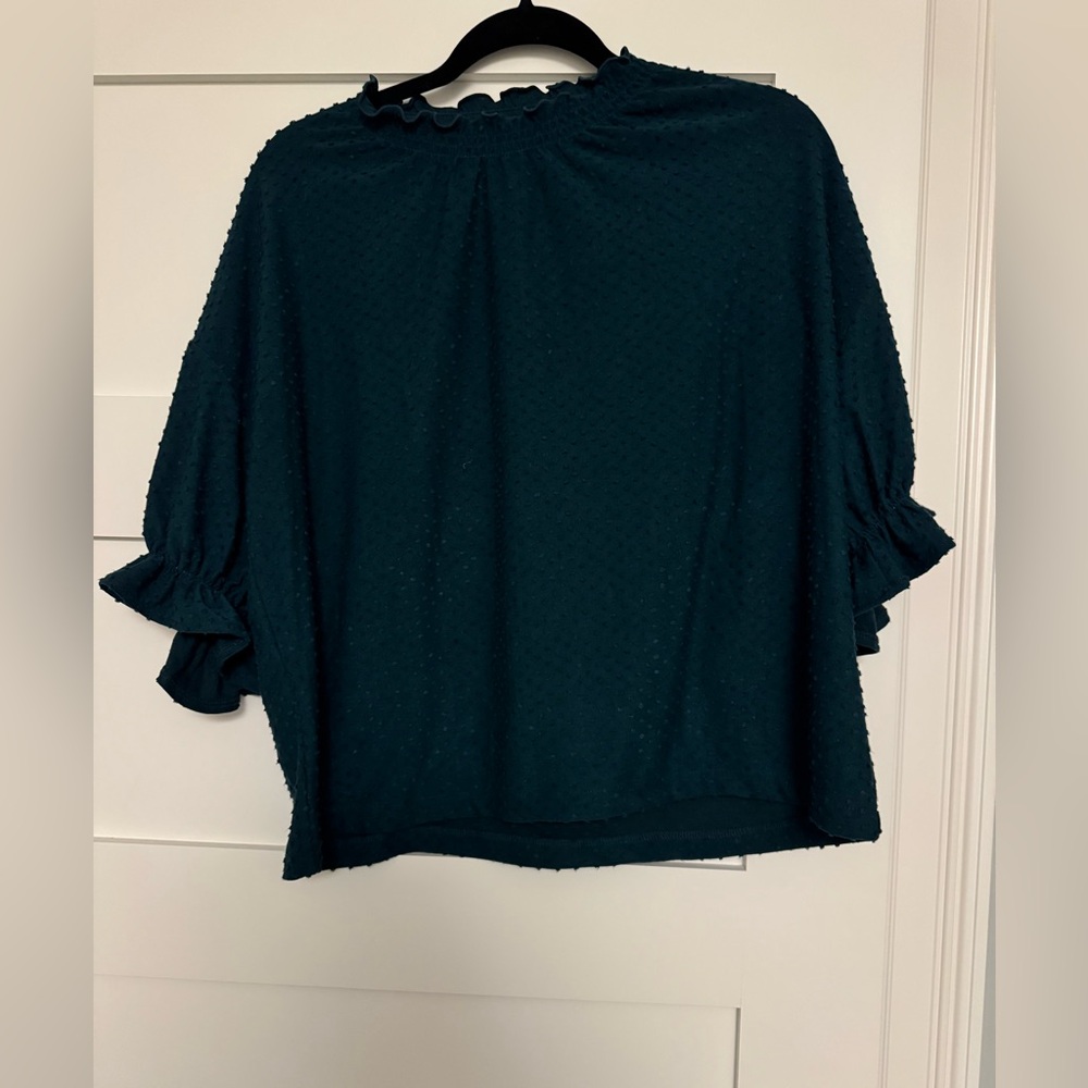 Madewell Size Large Women’s Swiss Dot Top
